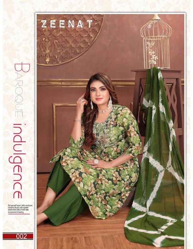 Fashion Talk Zeenat Ready Made Rayon Printed Dress wholesale catalog
