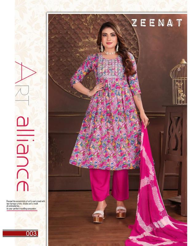 Fashion Talk Zeenat Ready Made Rayon Printed Dress wholesale catalog