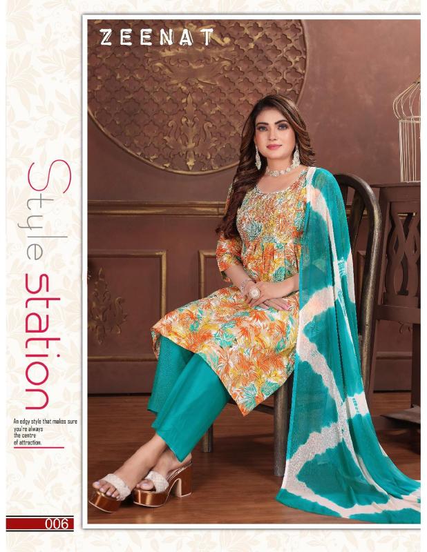 Fashion Talk Zeenat Ready Made Rayon Printed Dress wholesale catalog