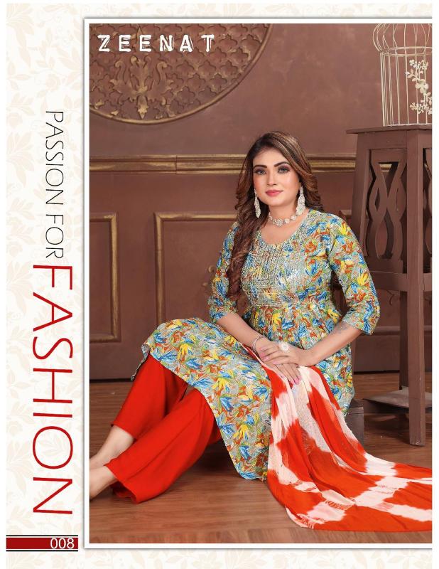 Fashion Talk Zeenat Ready Made Rayon Printed Dress wholesale catalog