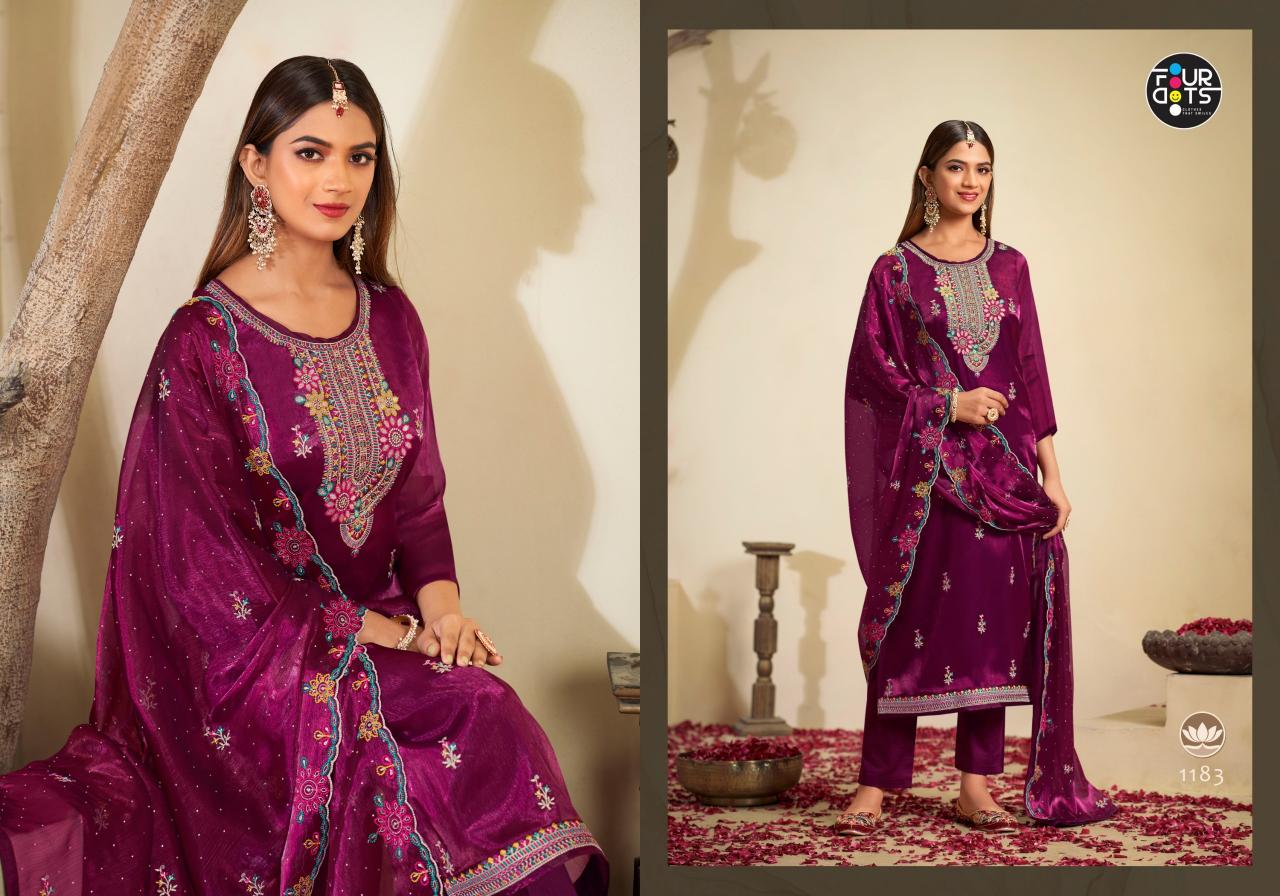 Four Dots Seerat Jimmy Chu Dress Material Wholesale catalog