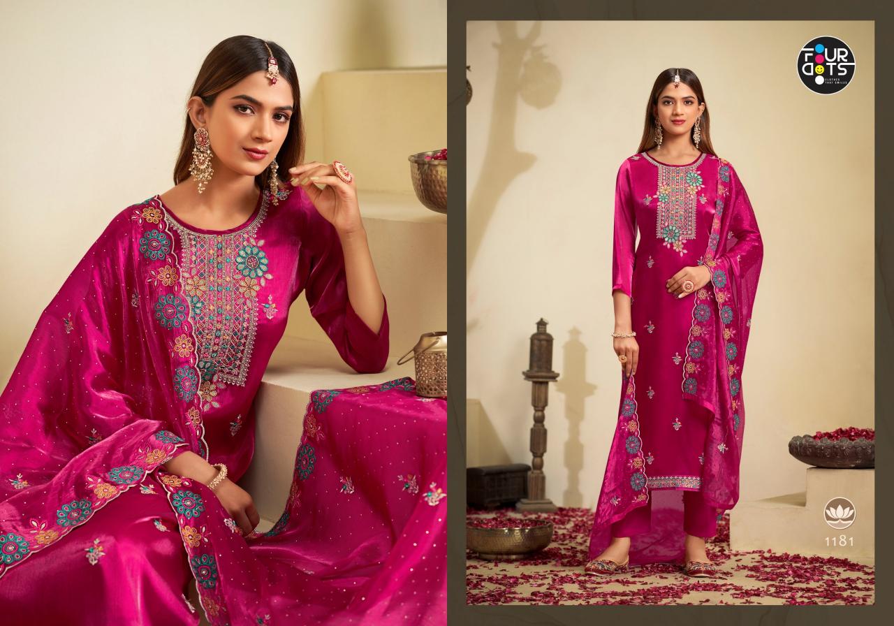 Four Dots Seerat Jimmy Chu Dress Material Wholesale catalog