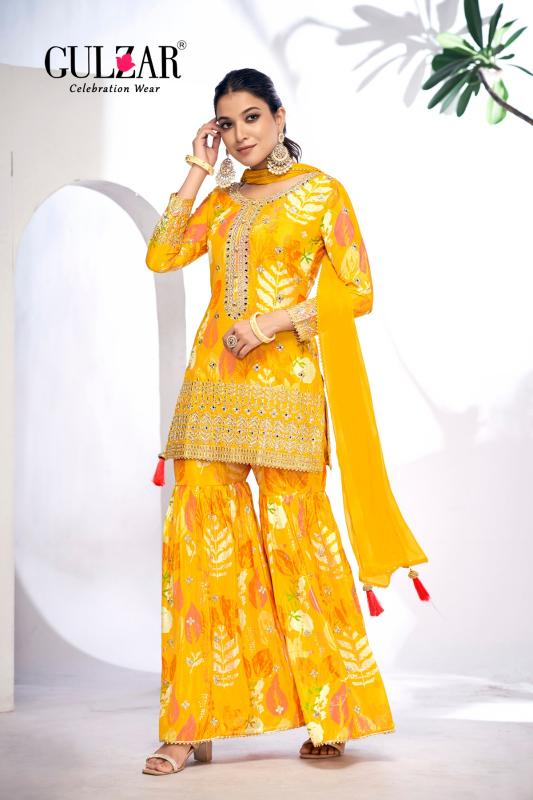 Gulzar Monisha Chinnon Printed Salwar Suits Wholesale catalog
