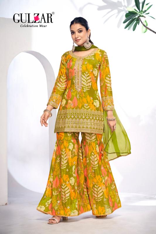 Gulzar Monisha Chinnon Printed Salwar Suits Wholesale catalog