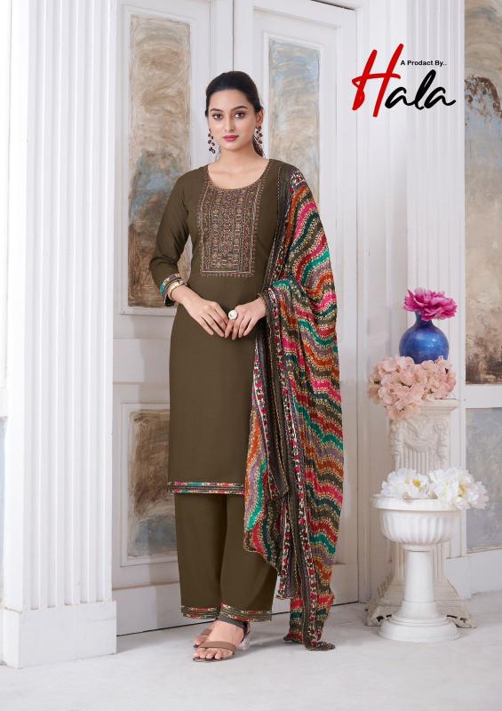 Hala Nigaar Vol 1 Rayon Slub Dress Material Wholesale catalog
