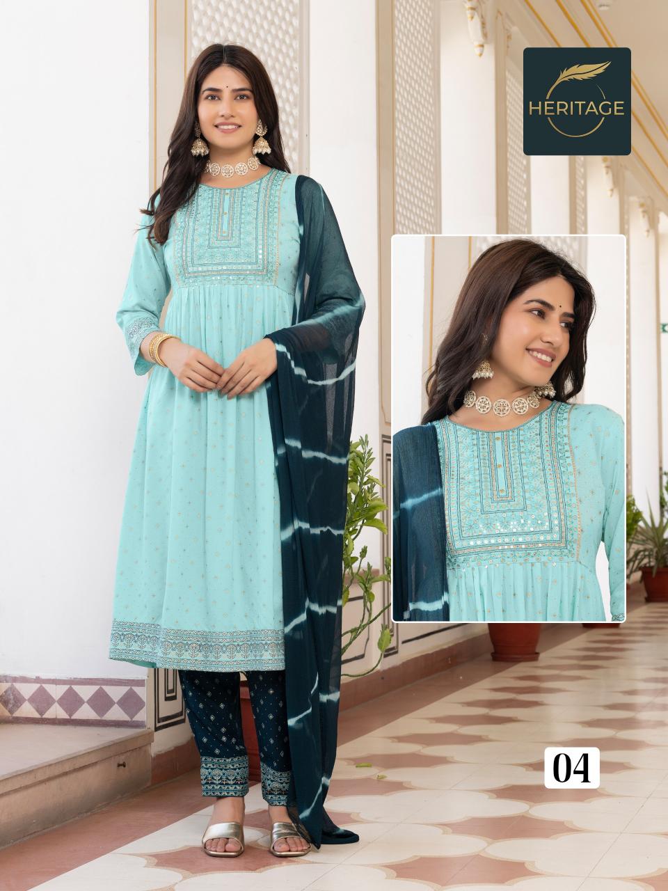 HERITAGE kavya Kurti Wholesale catalog