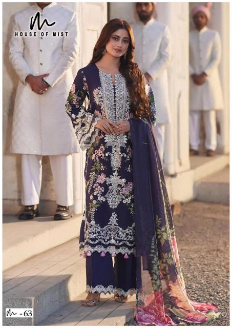 House Of Mist Ghazal Vol 7 Cotton Dress Material Wholesale catalog