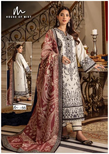 House Of Mist Ghazal Vol 7 Cotton Dress Material Wholesale catalog