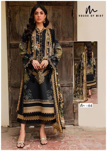 House Of Mist Ghazal Vol 7 Cotton Dress Material Wholesale catalog