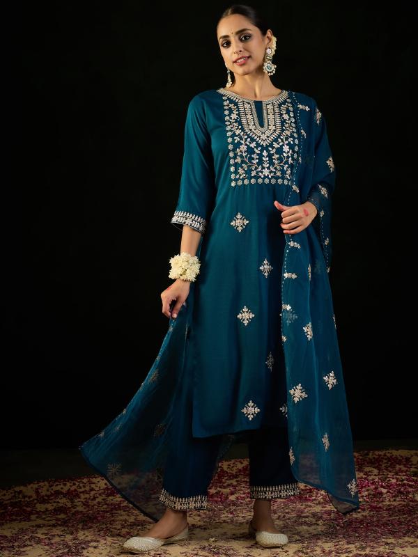 Indo Era 2495 Ethnic Wear Embroidery Kurta Set wholesale catalog