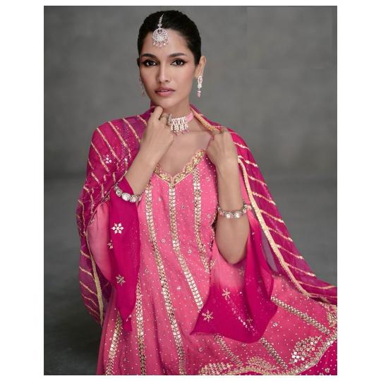 Jarokha 5441 To 5443 Real Georgette Salwar wholesale catalog