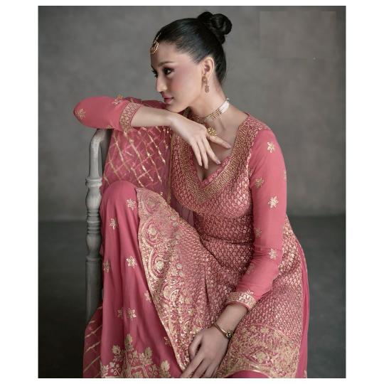 Jarokha 5441 To 5443 Real Georgette Salwar wholesale catalog
