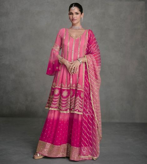 Jarokha 5441 To 5443 Real Georgette Salwar wholesale catalog