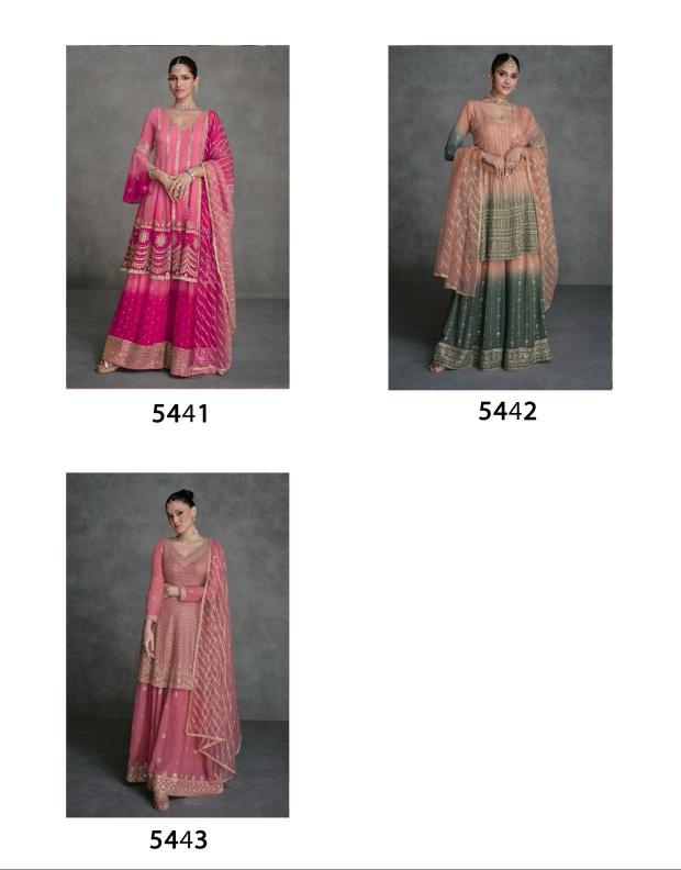 Jarokha 5441 To 5443 Real Georgette Salwar wholesale catalog
