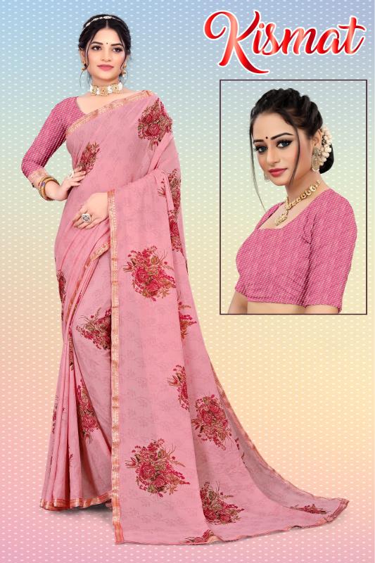 KAMYA KISMAT RENIAL PRINTED LACE WORK surat sarees wholesale price online