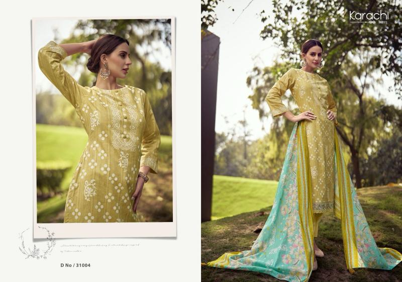 Kesar Kaabil Fancy Embroidered Dress Material Wholesale catalog