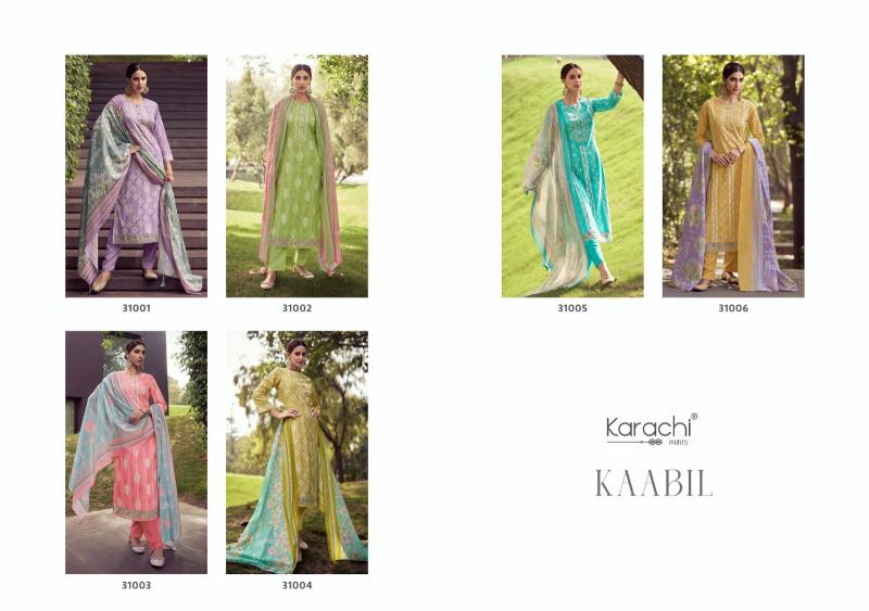 Kesar Kaabil Fancy Embroidered Dress Material Wholesale catalog