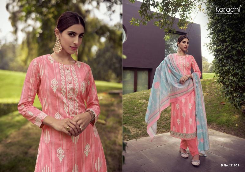 Kesar Kaabil Fancy Embroidered Dress Material Wholesale catalog