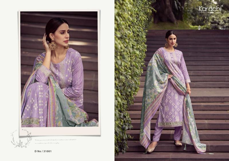 Kesar Kaabil Fancy Embroidered Dress Material Wholesale catalog