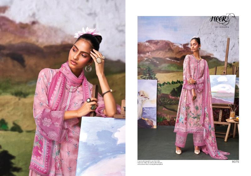 Kimora Heer Tasveer Muslin Digital Printed Salwar Suits wholesale catalog