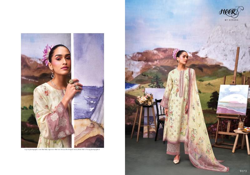 Kimora Heer Tasveer Muslin Digital Printed Salwar Suits wholesale catalog