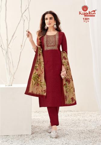 Kundan Pakeezah Vol 13 Regular Wear Cotton Dress Material wholesale catalog