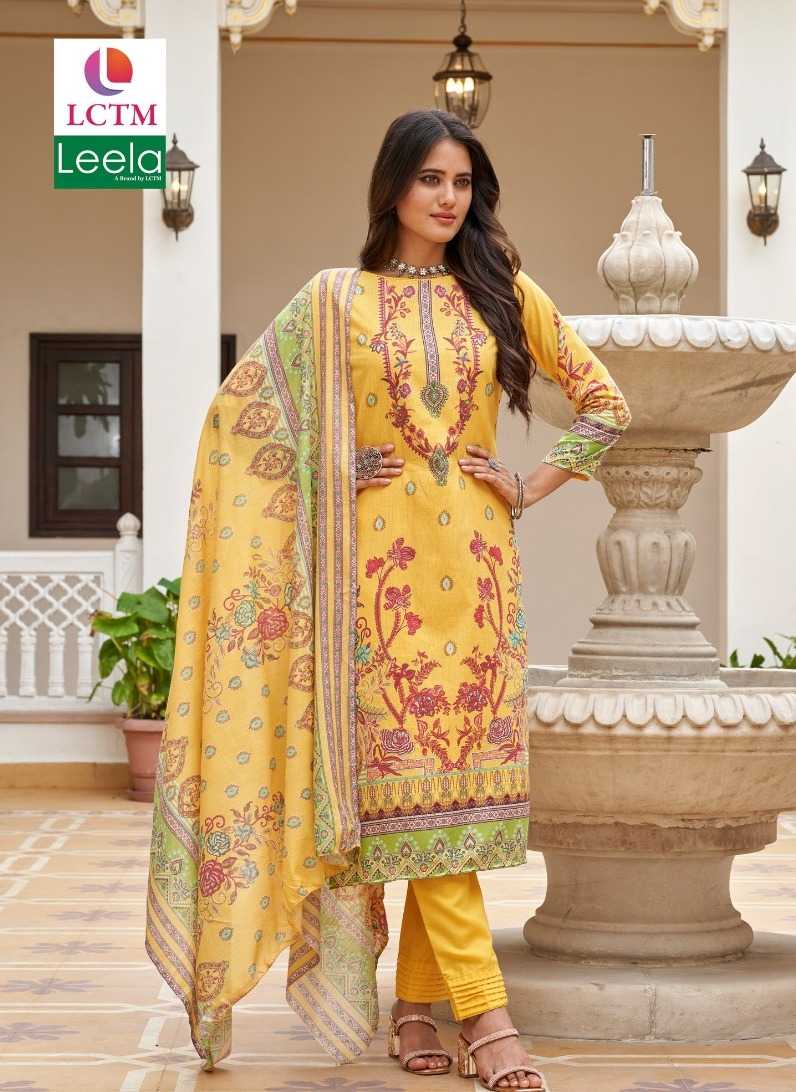 Lctm Leela Kaira Cotton Printed Dress Material wholesale catalog