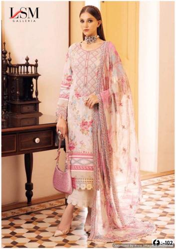 Lsm Firdous Queen Vol 10 Cotton Printed Dress Materials Wholesale catalog
