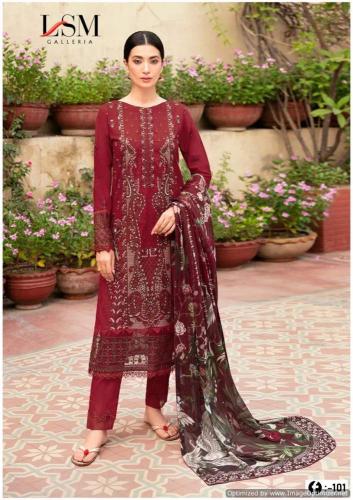 Lsm Firdous Queen Vol 10 Cotton Printed Dress Materials Wholesale catalog