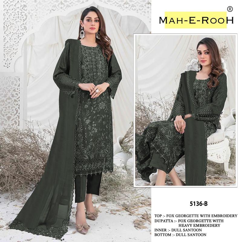 Mah E Rooh 5136 A To E Georgette Salwar Suit wholesale catalog
