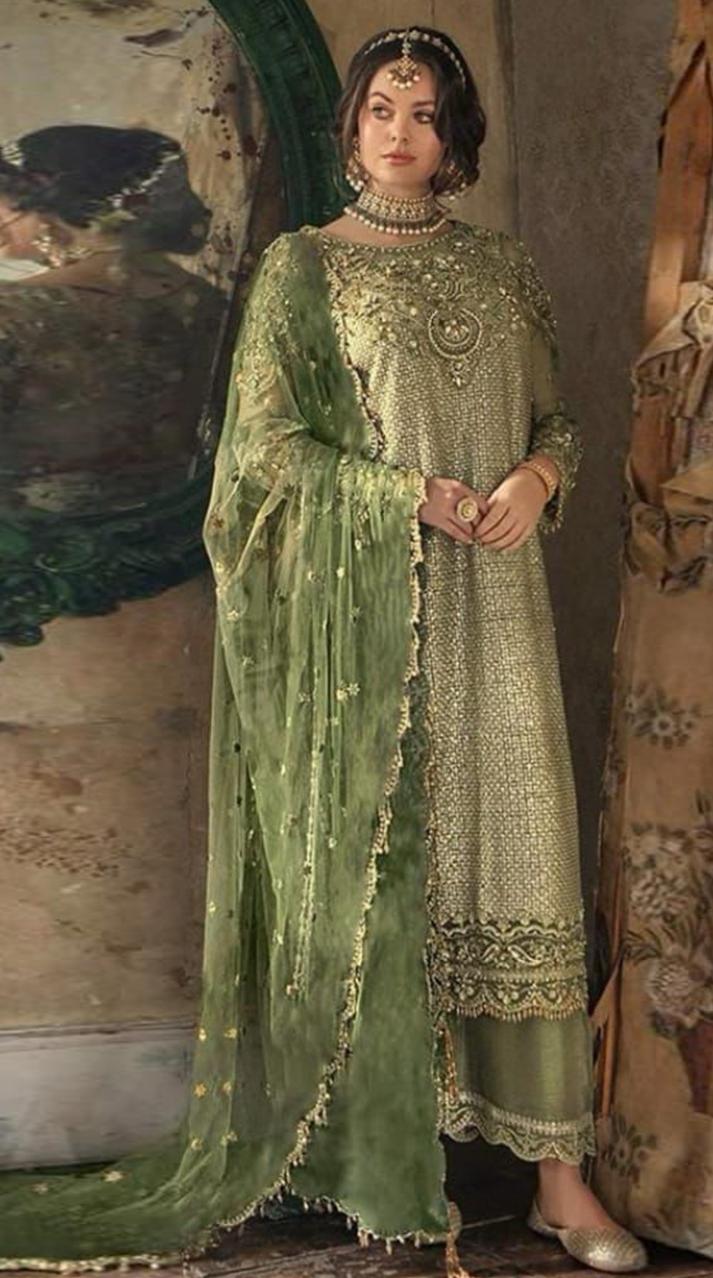 Mahnur Vol 47 Organza Pakistani suit wholesale catalog
