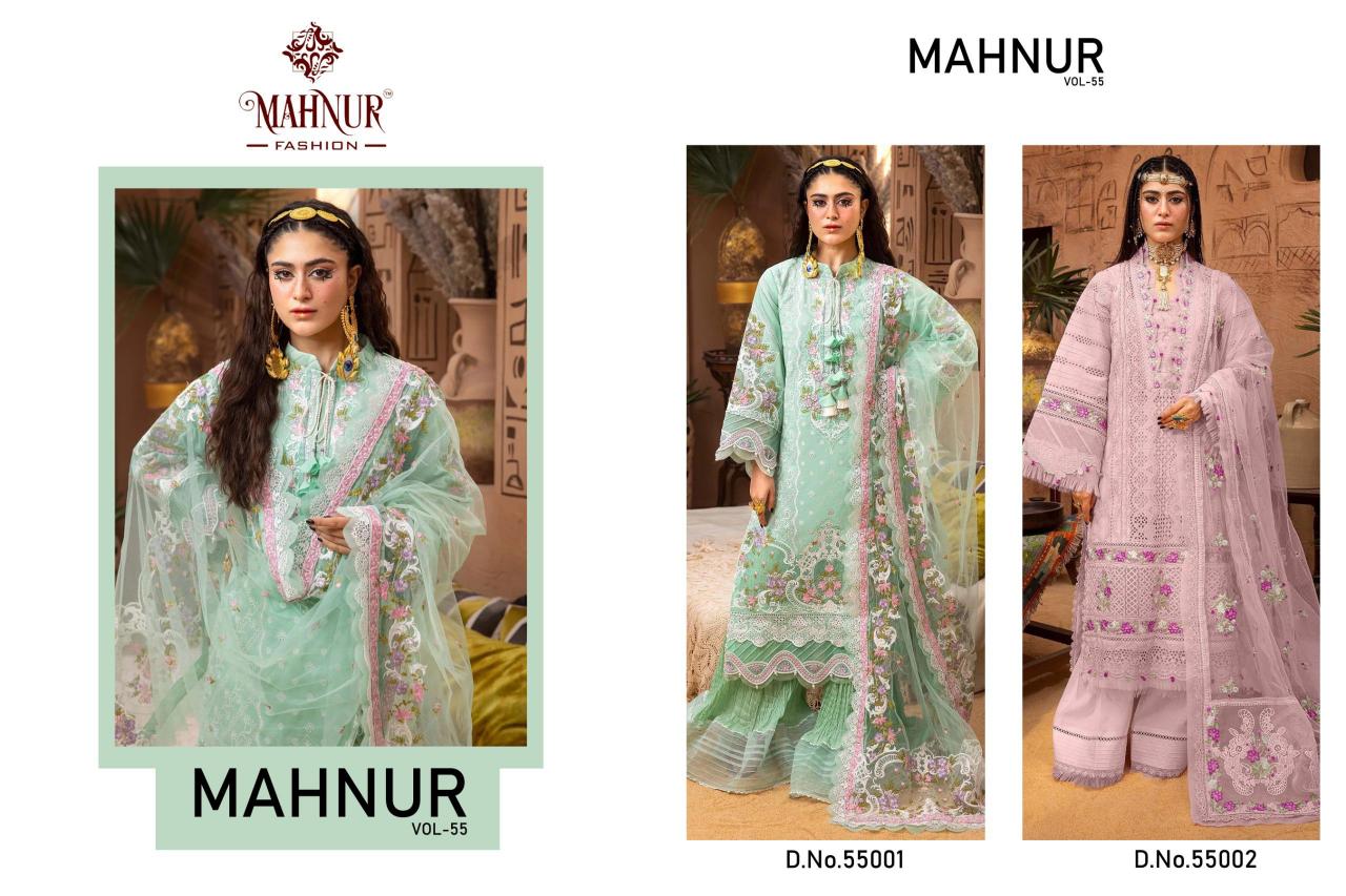 Mahnur Vol 55 Cambric Cotton Salwar Kameez Wholesale catalog