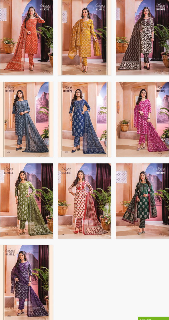 Mayur Gulmohar Vol 6 Dress Material wholesale catalog