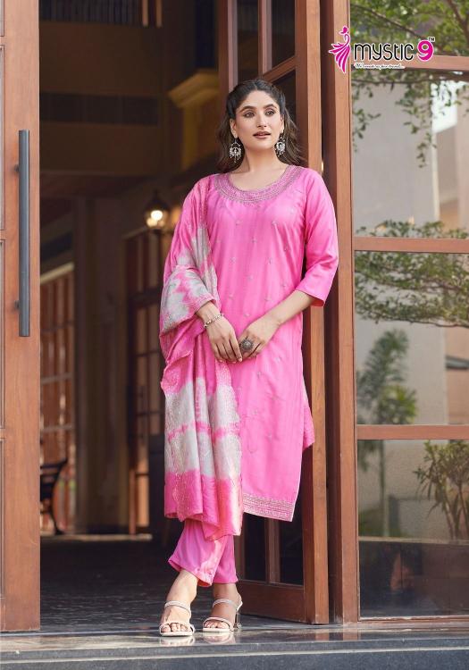 Mystic 9 Dolly Vol 1 Rayon Kurti Bottom With Dupatta wholesale catalog