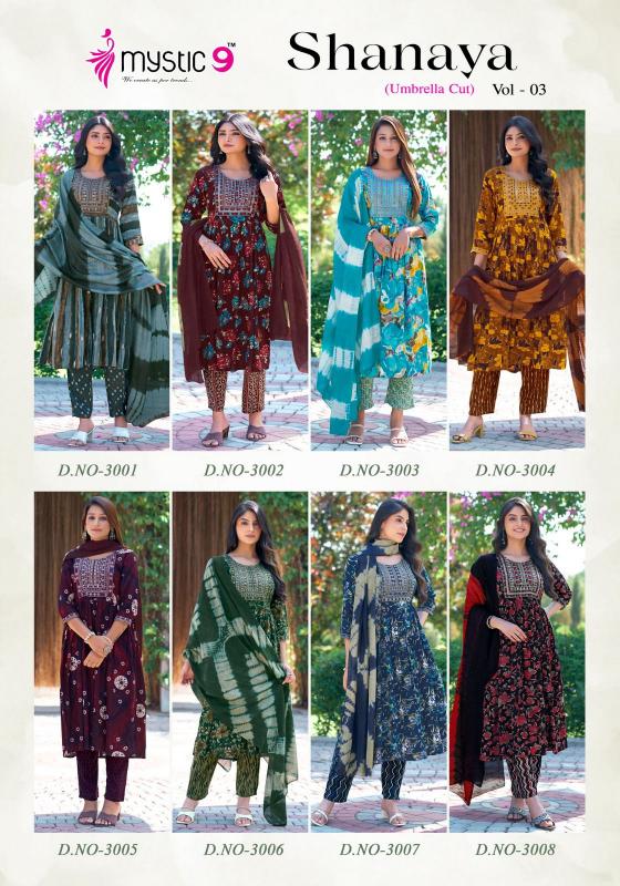 MYSTIC 9 SHANAYA VOL 3 Kurti Wholesale catalog