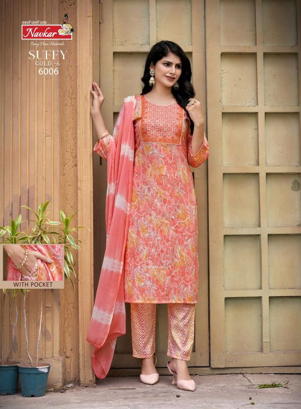 NAVKAR SUFFY GOLD vol -6 Kurti Wholesale catalog