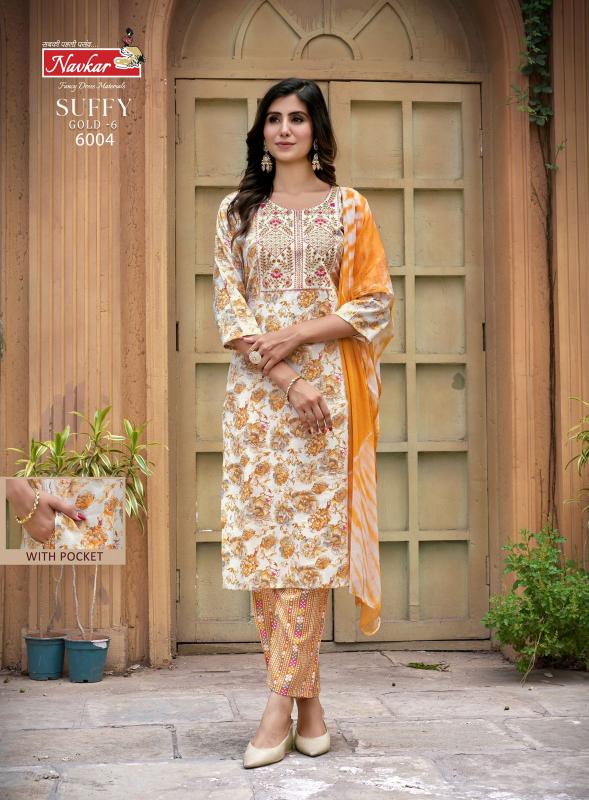 NAVKAR SUFFY GOLD vol -6 Kurti Wholesale catalog