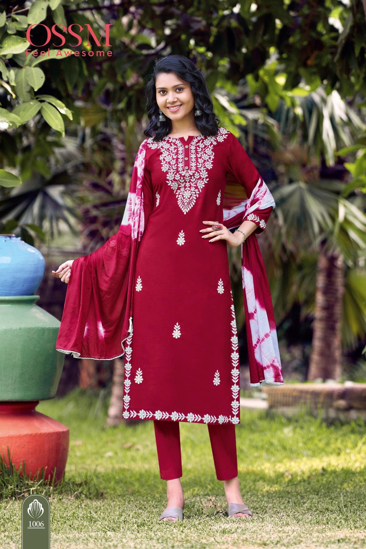 OSSM LAKHNAVI Kurti Wholesale catalog