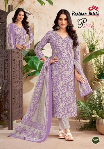 Patidar P Style Vol 54 Cotton Printed Dress Material wholesale catalog