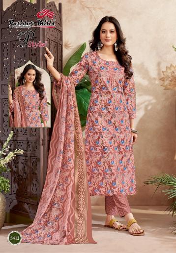 Patidar P Style Vol 54 Cotton Printed Dress Material wholesale catalog