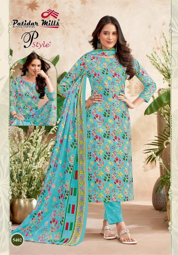 Patidar P Style Vol 54 Cotton Printed Dress Material wholesale catalog