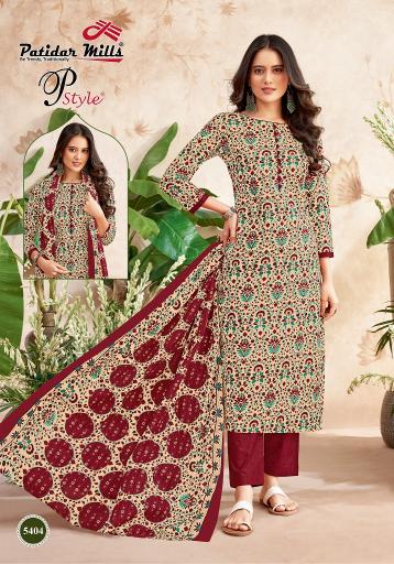 Patidar P Style Vol 54 Cotton Printed Dress Material wholesale catalog