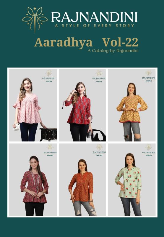 Rajnandini Aaradhya Vol-22 Kurti Wholesale catalog