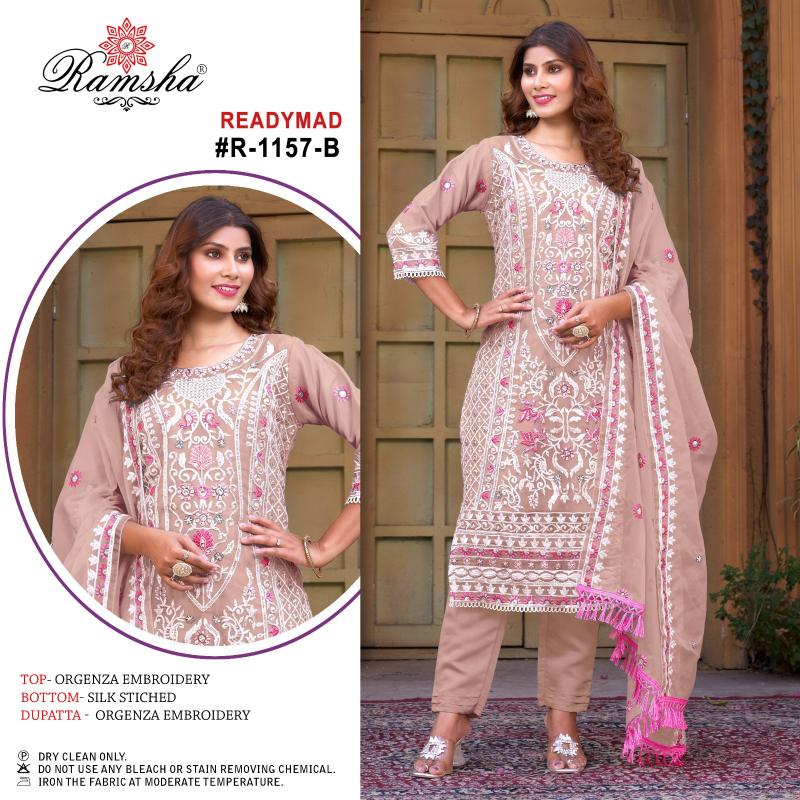 Ramsha R 1157 Nx Ready Made Pakistani Suits Wholesale catalog