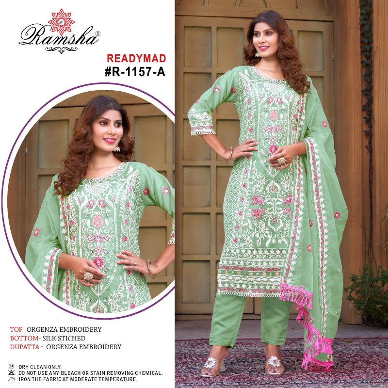 Ramsha R 1157 Nx Ready Made Pakistani Suits Wholesale catalog