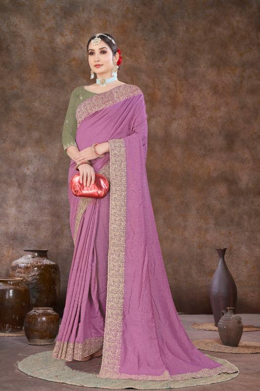 Rani 1928 Colors Vichitra Silk Embroidered Saree wholesale catalog