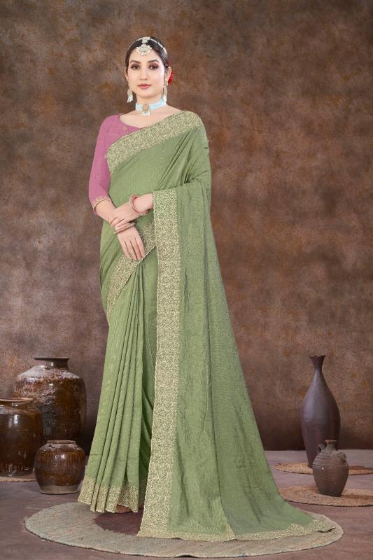 Rani 1928 Colors Vichitra Silk Embroidered Saree wholesale catalog