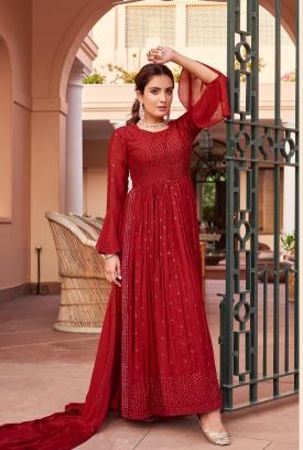 Sara Glamour Chinon Designer Salwar kameez wholesle catalog
