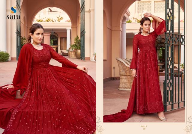 Sara Glamour Chinon Designer Salwar kameez wholesle catalog