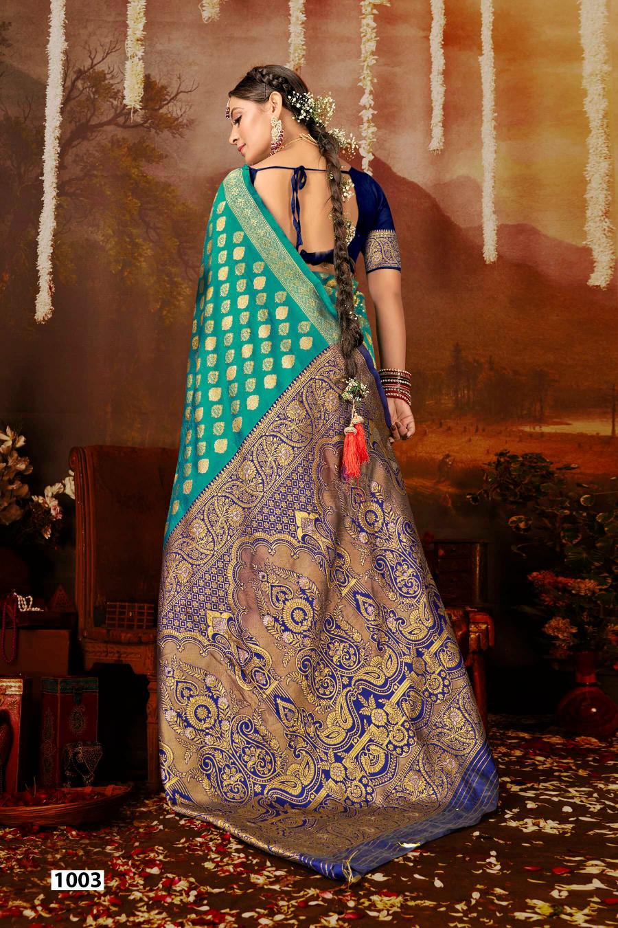 Saroj Anarkali vol.1 lichi silk saree in surat with price wholesale 